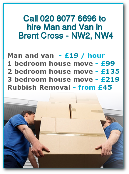 Man & Van Prices for London, Brent Cross